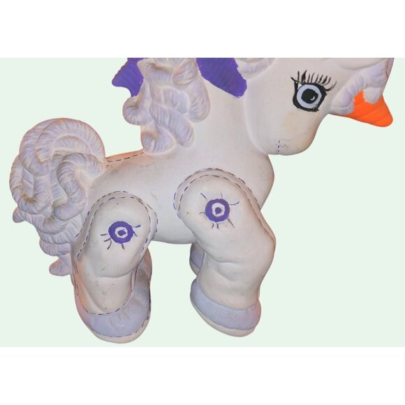 Vintage 1980s My Pretty Pony Figure With Purple Hair Handpainted - Picture 8 of 11